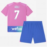 Camisa de time de futebol AC Milan Yacine Adli #7 Replicas 3º Equipamento Infantil 2023-24 Manga Curta (+ Calças curtas)